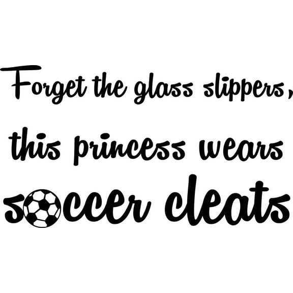 Soccer Wall Quote & Bedroom DÃ©cor - Inspirational Sports Lettering for Wall - Vinyl Sticker / Decal - 20"x10"