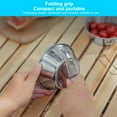 thumbnail image 6 of CxhicLuv Stainless Steel Folding Cup 5.1×5.1×1.9 Inch Heat-Resistant, Scale-Lined, Portable – Outdoor Camping Mug, Ideal for Camping, Hiking, Picnics, Perfect for Campers, 6 of 9