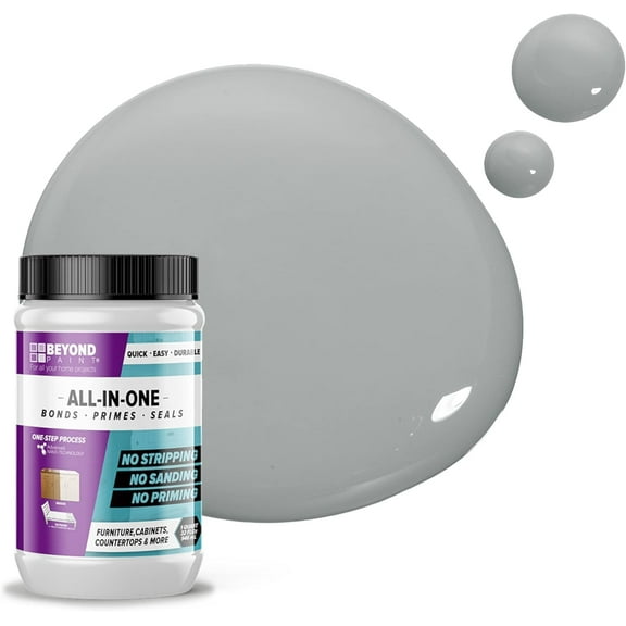 Beyond Paint BP11 Soft Gray Matte Opaque Household Paint & Stain, 0.25 gal