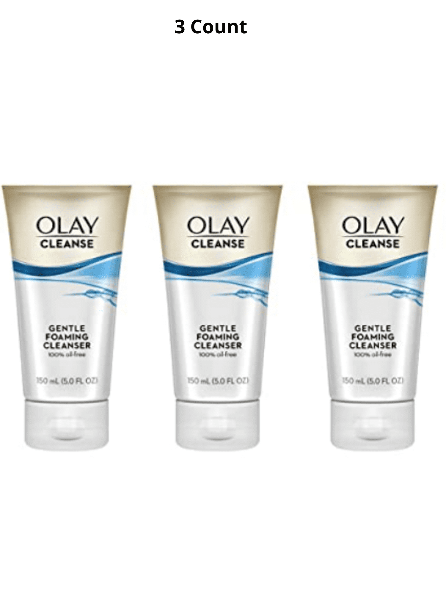 Face Wash by Olay Gentle Clean Foaming Cleanser, 5 fl oz Pack of 3 (package may vary