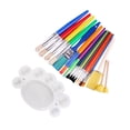 thumbnail image 1 of Juego de pinceles de pintura de 19 piezas, pincel para pintar, acuarela, para principiantes, niñas y niños, pinceles para adultos, pinceles para, 1 of 9