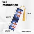 thumbnail image 3 of Kdxio Lantern On Snow With Christmas Print Metal Tassel Bookmarks,Perfect Gift for Art Lovers and Bookworms Metal Bookmarks for Women, 3 of 8
