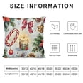 thumbnail image 5 of Candle Orange Winter Table Runner Sets with Throw Pillow Covers - Flower Pine Cone Sparrow Room Decoration , Christmas Table Decor &amp; Decorative Pillows Set  - Red, Fabric: Velvet, 5 of 5