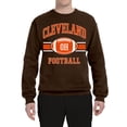 thumbnail image 2 of Wild Bobby City of Cleveland CLE American Football Fantasy Fan Sports Unisex Crewneck Graphic Sweatshirt, Brown, 2XL, 2 of 3