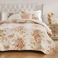 thumbnail image 3 of Greenland Home Fashions Grace Traditional Farmhouse Floral Quilt Set 3-Piece Full/Queen, 3 of 8