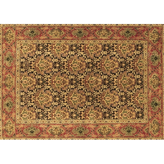 Ahgly Company Indoor Rectangle Persian Brown Traditional Area Rugs, 2' x 5'