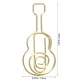 thumbnail image 3 of 50Pcs File Document Paper Clips in Violin Shape Lovely Small Office Supplies, 3 of 9