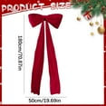 thumbnail image 4 of 6 Ft Giant Red Velvet Bow Christmas Tree Topper, Big Christmas Decorations for Tree, Window, Wall, Mantle, Indoor Home Xmas Decor, 4 of 5