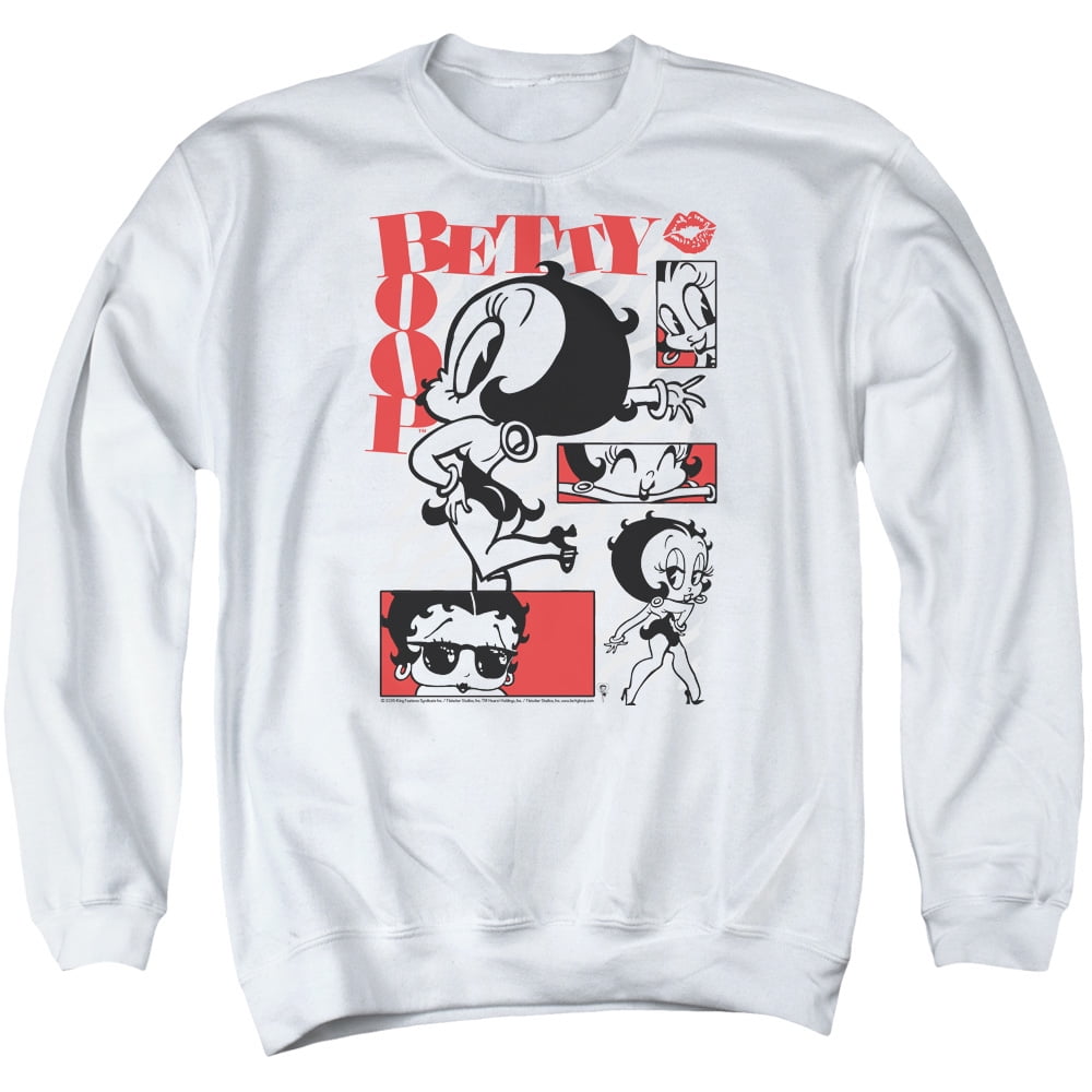 Betty Boop Stylin Snaps Adult Crewneck 
