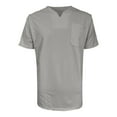 thumbnail image 5 of pstuiky camisetas de hombre, Camisa informal de verano para hombre, de manga corta, color liso, con cuello en V y bolsillo ropa de hombre s, 5 of 5