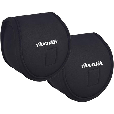 Neoprene Fly Fishing Reel Case Pouch Cover Fitting 5/6 7/8wt Storage (Black 2-PACK 5/6)