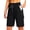Black, variant on Women's 9" Cargo Hiking Shorts Quick Dry Lightweight Athletic Shorts with Zipper Pockets for Women Summer Golf Black XL