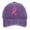 Purple, variant on AJGRHE Unisex Cancer Publicity Ribbon Embroidered Baseball Caps Outdoor Sports Hop Denim Washed Hats Adjustable Daily Leisure Khaki One Size