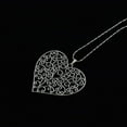 thumbnail image 4 of perfeclan 4x6 Pcs Tibetan Extra Large Filigree Heart Necklace Pendants Charms, 4 of 9