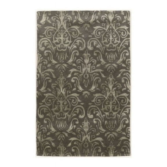 Hawthorne Collection 2' x 3' Hand Tufted Rug in Slate and Gray