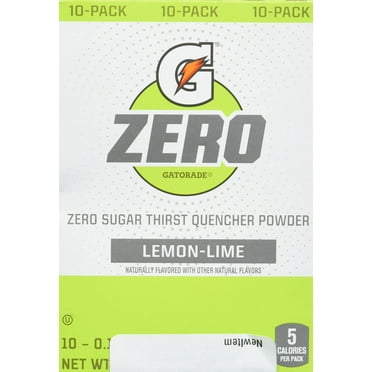 Pack of 2 - G Zero Lemon Lime Powder 10 Count (Pack Of 1)