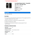 thumbnail image 2 of Front Right Window Switch - Compatible with 1996 - 2005 GMC Safari 1997 1998 1999 2000 2001 2002 2003 2004, 2 of 2