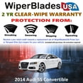 thumbnail image 2 of 2014 Audi S5 Beam Wiper Blades Wipers w/2yr Warranty (Set of 2), 2 of 5