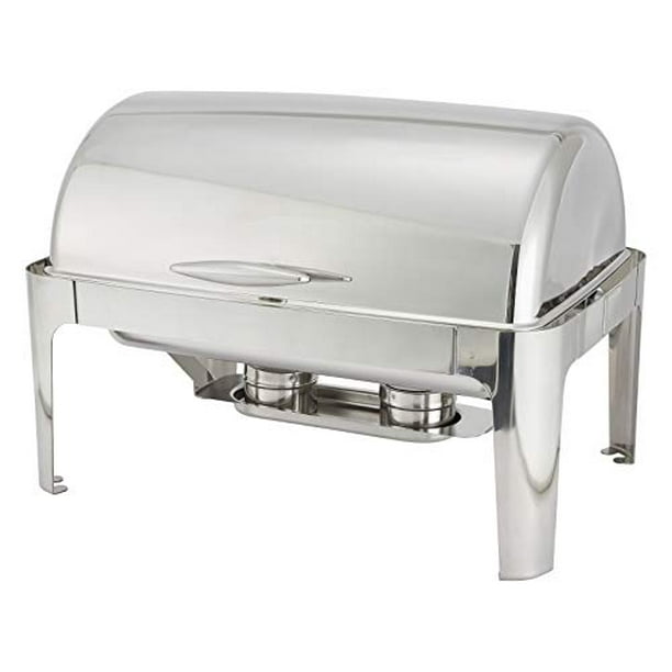 Winware Madison 8qt Fullsize Chafer, Rolltop, S/S, Heavyweight
