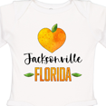 thumbnail image 4 of Inktastic Jacksonville Florida Orange in Heart Boys or Girls Long Sleeve Baby Bodysuit, 4 of 5
