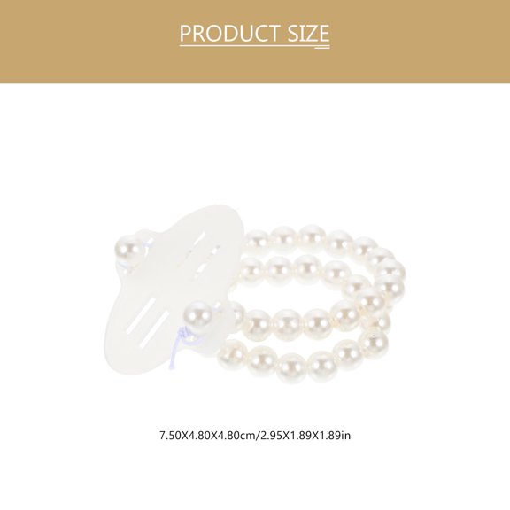 KALLORY Wedding Wrist Corsage Band Diy Wrist Corsages White Plastic Oval Hollow Template 12Pcs