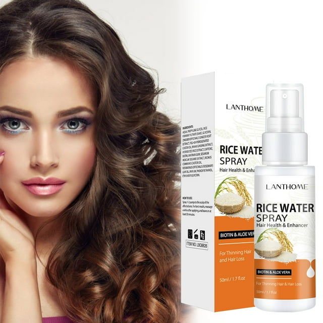 Fiudx Spray de Arroz, Brutal Capilar Nutritiva para Cuero Cabello, Sérum de Agua de Arroz para Estimular El Crecimiento, Fórmula con Biotina Anticaída, para Todo Tipo de Cabello, Solución para Mujere