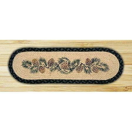 - PINE CONES 100% Natural Braided Jute Rug, 27
