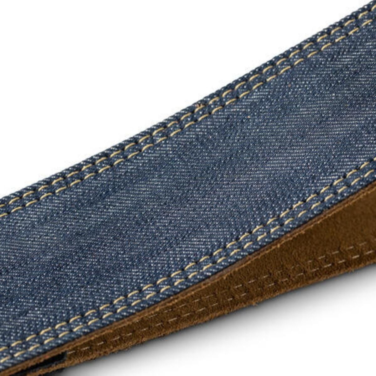 Taylor Blue Denim 2" Guitar Strap - Gold Logo