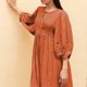 thumbnail image 2 of Minivestido bohemio para mujer vestido con cuello con lazo vestido de cintura alta ropa de playa holgada, 2 of 7