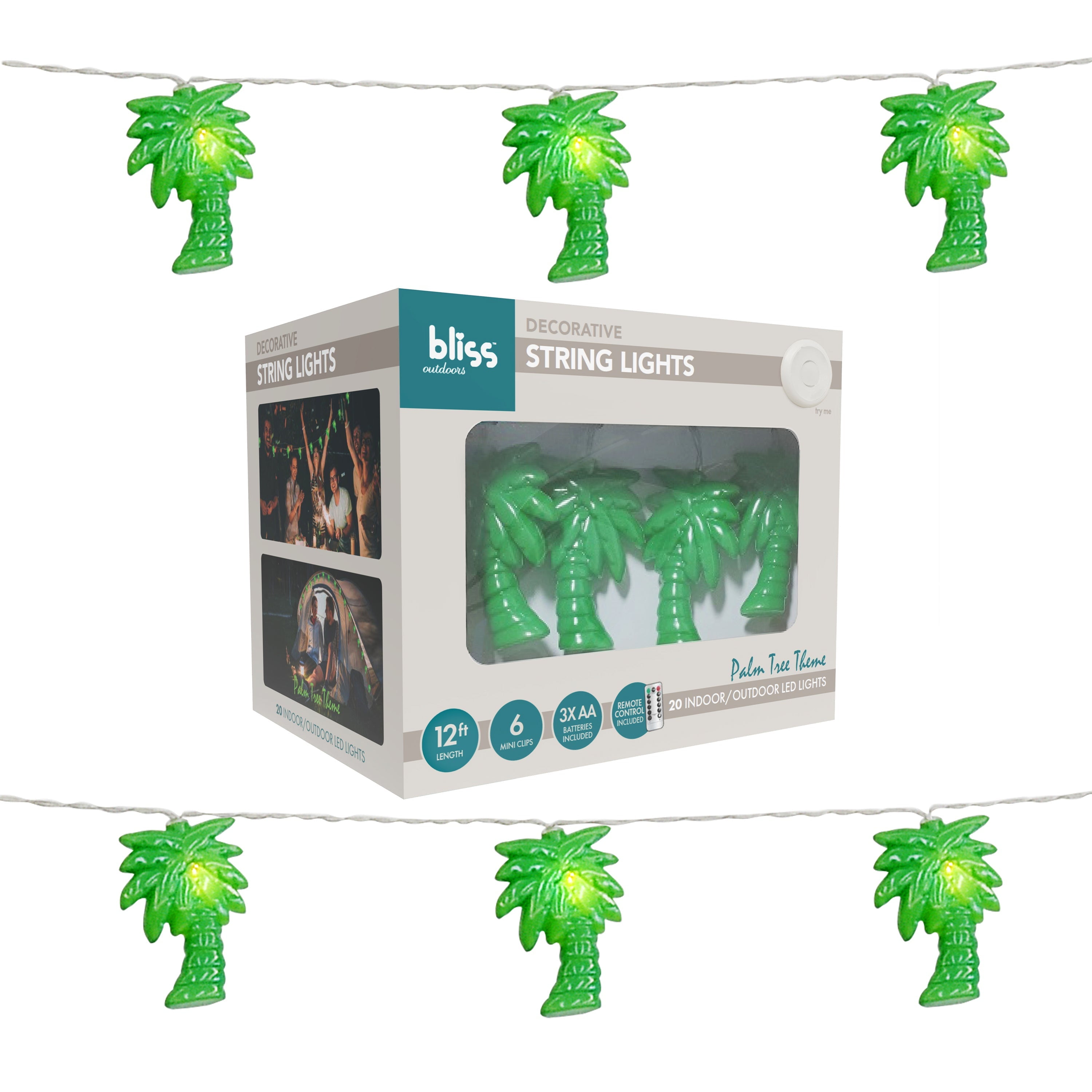 Bliss Hammocks Palm Tree String Lights