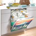 thumbnail image 2 of Yayeee Magnetic Dishwasher Cover for The Front Decoration Home Kitchen Machine Sticker Protector, Floral Mountain, 2 of 6