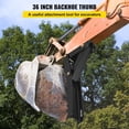 thumbnail image 3 of 36 inch Backhoe Excavator Thumb Attachments Adjustable Extreme Weld On Backhoe Thumb Hoe Clamp 1/2Inch Teeth Thick Steel Plate 16MM Assembly Bolt-On Design, 3 of 7