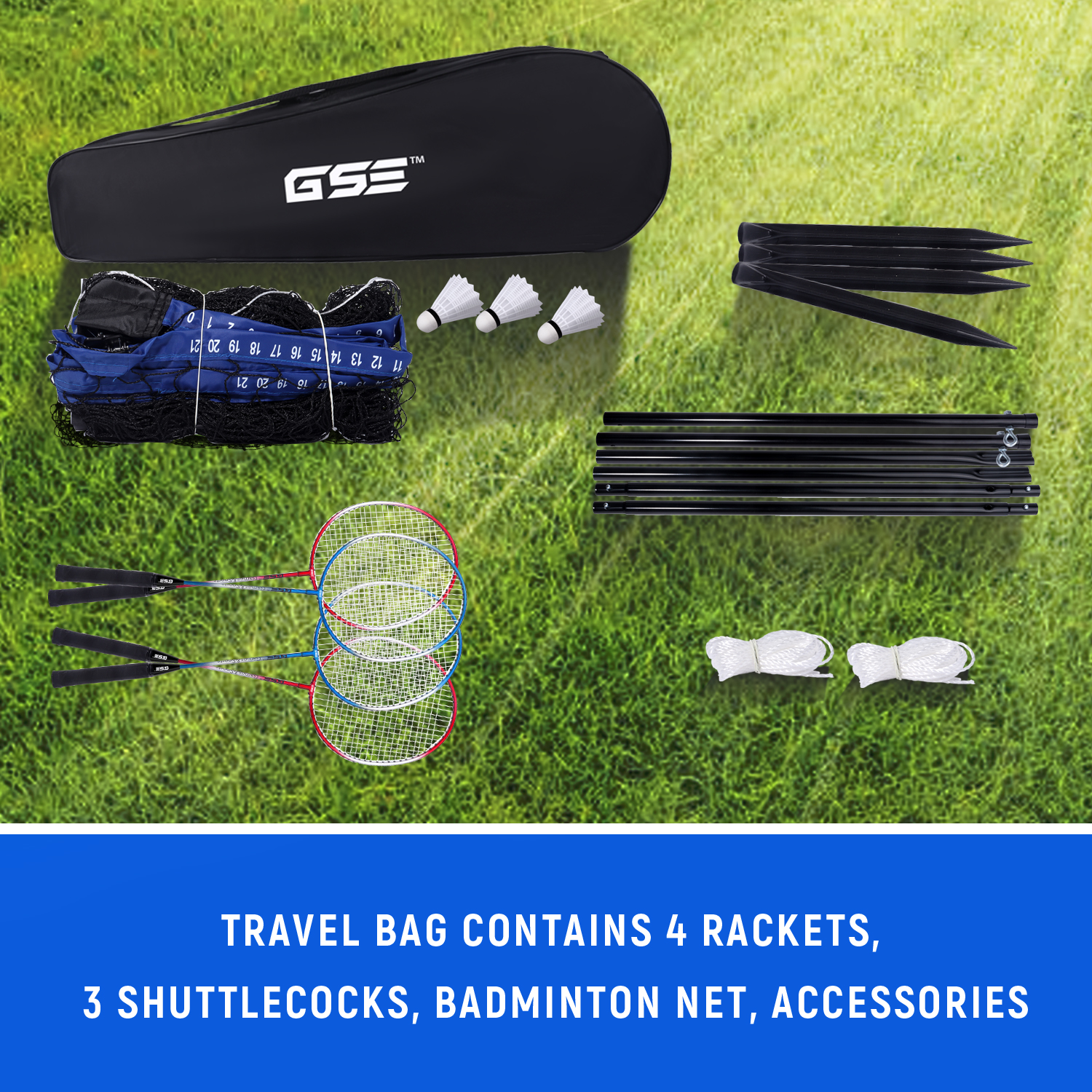 GSE Games & Sports Expert Badminton Complete Set photo 2