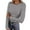 Black, variant on Women Stripe Shirts Ribbed Knit Slim Fit Tops Long Sleeve Basic Tee Casual Stretch Crewneck Blouses Underscrubs Layer Clothes