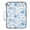 Blue Flower and Leaf, variant on Haosy Accordion File Organizer Zipper Binder 500 Sheet 6-Tab Expanding File Folder Multi-Pocket 1.2 Inch 3 Ring Gold Flowers and Leaves