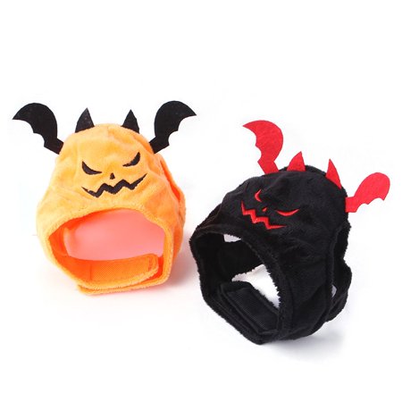 Demon Cartoon Cosplay Adjustable Halloween Bat Headgear 2pcs Pet Bat Hat Dress Up