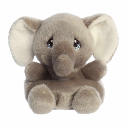 Aurora - Mini Gray Adorable Stuffed Animal - Palm Pals 5 Tuk Elephant - Precious Moments