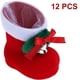 thumbnail image 1 of 12 Uds. Colgante de decoración navideña, diseño de gota de Papá Noel, decoración navideña, media flocada, bota, bolsa de dulces Xemadio 2034488, 1 of 9