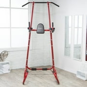 Stamina X Power Tower, Pull Up and Dip Stand, Red