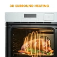 thumbnail image 5 of Single Wall Oven, 24 Inch 3000W Built-In Electric Convection Oven, 25 Cu.Ft. Capacity, Touch Control, Timer, Silver, 5 of 7