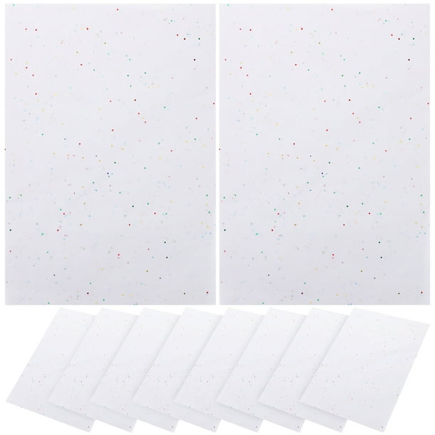 100 piezas de papel de seda con brillo, papel de regalo navideño, envoltura de regalos, hojas de papel de seda navideñas para bodas, cumpleaños y decoración navideña, A4