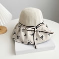 thumbnail image 2 of QSAWXQZ Women's Bucket Hat Bow Foldable Soft Brim Summer Beach Sun Hat Lightweight Travel Headwear Free Size, 2 of 5