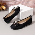 thumbnail image 5 of HTHLVMD Women's Rhinestone Bow Flat Shoes, Slip On Flat Shoes, Women's Round Toe Ballet Shoes Flats Comfortable Ballerina Shoes Slip On Work Flats for Walking, Driving, Dressy, Black 6, 5 of 5