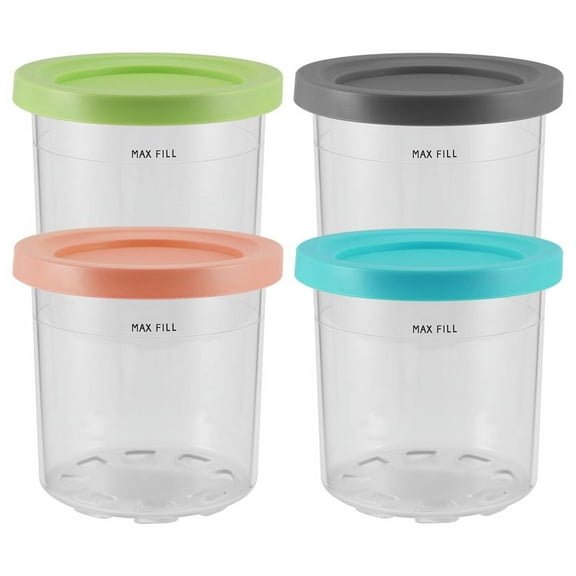 Ice Cream Pints Cup, Ice Cream Containers with Lids for Creami Pints NC301 NC300 NC299AMZ Series Ice Cream Maker