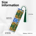thumbnail image 3 of Kdxio Landscape With Sunflowers Print Metal Tassel Bookmarks,Perfect Gift for Art Lovers and Bookworms Metal Bookmarks for Women, 3 of 8