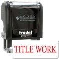 thumbnail image 1 of Self-Inking Title Work Stamp, Trodat Printy 4911, Press and Print Stamping, Impression Size 5/8" x 1-1/2", Up to 10,000 Impressions - Red Ink, 1 of 10