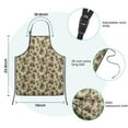 thumbnail image 7 of Beige Christmas Pine Cone Pattern Kids Aprons for Girls and Boys,Adjustable Neck Strap Toddler Aprons for Kids Cooking Baking, 7 of 7