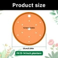 thumbnail image 3 of 2Pcs Round Planter Insert Plant Insert Flower Basket Liner with Drainage Hole Use Potting Breathable, 3 of 8