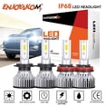 thumbnail image 1 of 4pcs For Hyundai Santa Fe 2007-2012 LED Headlight High/Low Combo 6000K White Bulb Kit, 1 of 7