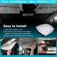 thumbnail image 2 of JJMY For 1996-2025 Chevy Express 1500 Car Windshield Sun Shade Ray Block Sun Visor , 1 Pack, 2 of 11